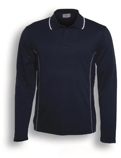 Picture of Bocini, Essentials Mens L/S Polo